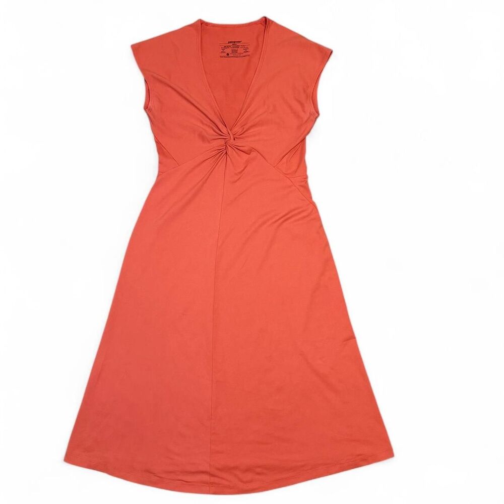 Patagonia Women's Orange Twist Front Dress - Size Small